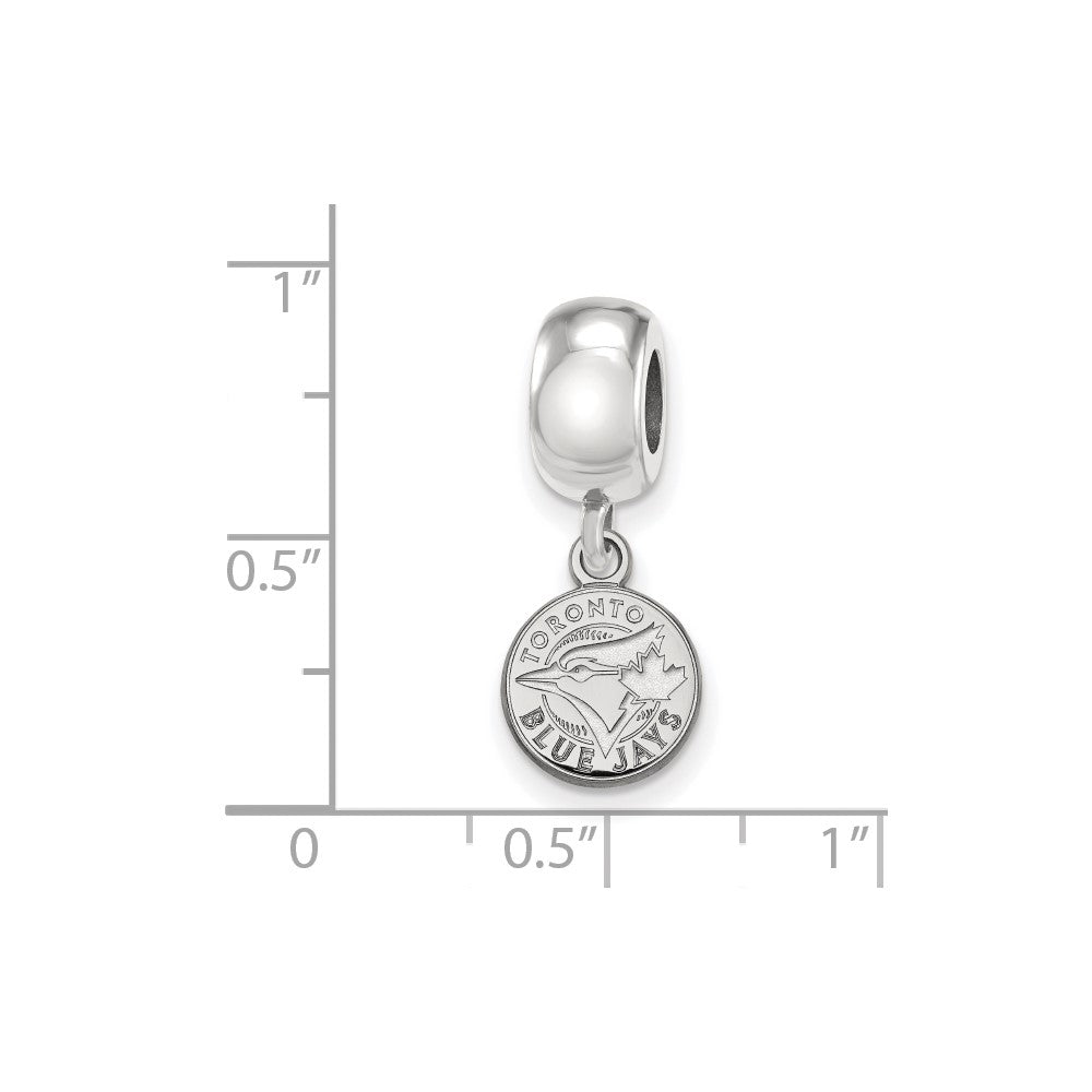 SS/Rh-p Major League Baseball LogoArt Toronto Blue Jays Dangle Bead