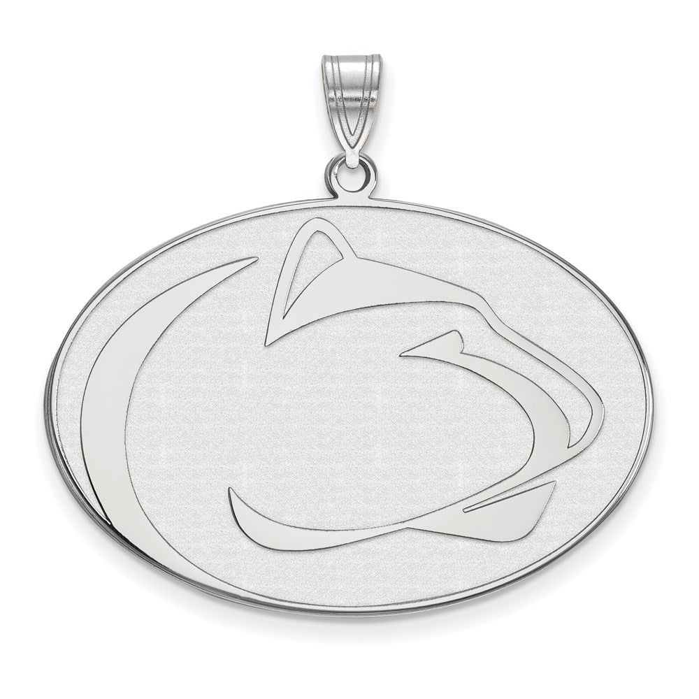 14k White Gold LogoArt Penn State University Lion Extra Large Pendant