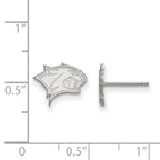 14k White Gold LogoArt University of New Hampshire Wildcat Extra Small Post Earrings