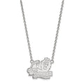 14k White Gold LogoArt Old Dominion University Large Pendant 18 inch Necklace