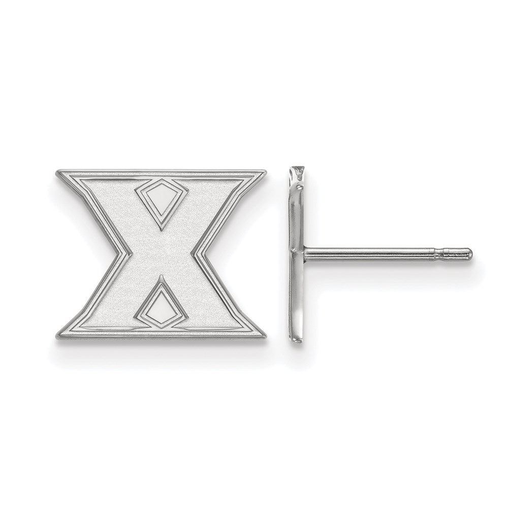 Sterling Silver Rhodium-plated LogoArt Xavier University Letter X Extra Small Post Earrings
