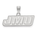 Sterling Silver Rhodium-plated LogoArt James Madison University J-M-U Small Pendant