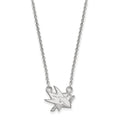 Sterling Silver Rhodium-plated NHL LogoArt San Jose Sharks Small Pendant 18 inch Necklace