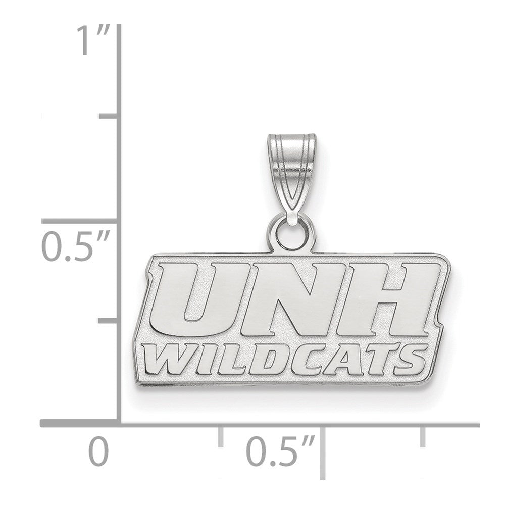 10k White Gold LogoArt University of New Hampshire Small Pendant
