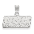 Sterling Silver Rhodium-plated LogoArt University of New Hampshire Small Pendant