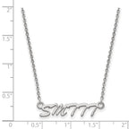 Sterling Silver Rhodium-plated LogoArt U. of Southern Mississippi Small Pendant 18 inch Necklace