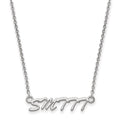 Sterling Silver Rhodium-plated LogoArt U. of Southern Mississippi Small Pendant 18 inch Necklace
