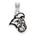 Sterling Silver Rhodium-plated LogoArt Coastal Carolina University Chanticleer Small Enameled Pendant