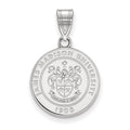 Sterling Silver Rhodium-plated LogoArt James Madison University Medium Crest Pendant
