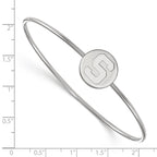 Sterling S. Rh-plated LogoArt Michigan State University Bangle Slip on