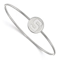 Sterling S. Rh-plated LogoArt Michigan State University Bangle Slip on