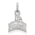 Sterling Silver Rhodium-plated LogoArt Furman University Paladins Extra Small Pendant