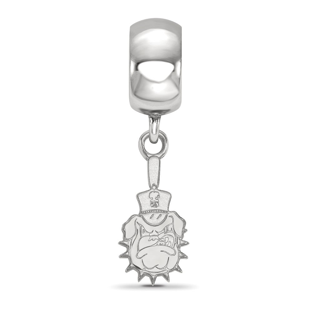 Sterling Silver Rh-plated LogoArt The Citadel Small Dangle Bead
