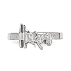Sterling Silver Rhodium-plated LogoArt University of Nebraska Huskers Toe Ring