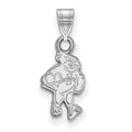 Sterling Silver Rhodium-plated LogoArt Iowa State University Cardinal Small Pendant