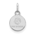 Sterling Silver Rh-plated LogoArt The Citadel XS Pendant