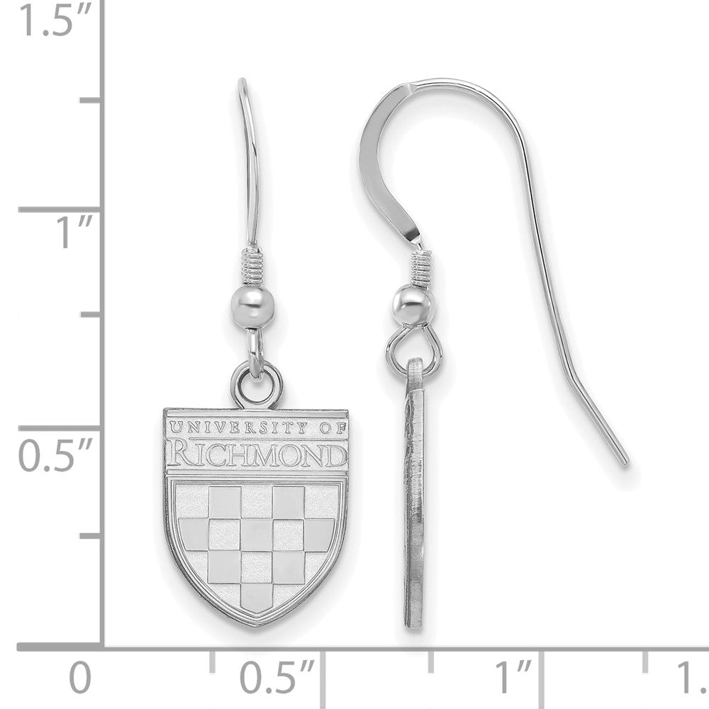 Sterling S. Rh-p LA University of Richmond Small Dangle Earring Wire