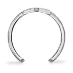 Sterling Silver Rhodium-plated LogoArt Villanova University Letter V Toe Ring