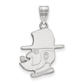 14k White Gold LogoArt Appalachian State University Mountaineer Large Pendant