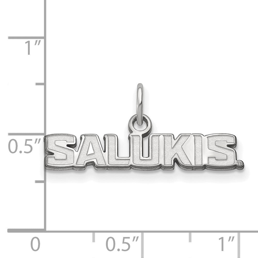 10k White Gold LogoArt Southern Illinois University Salukis Extra Small Pendant