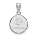 Sterling Silver Rh-plated LogoArt The Citadel Small Pendant