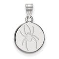 Sterling Silver Rh-plated LA University of Richmond Medium Disc Pendant