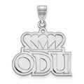 Sterling Silver Rhodium-plated LogoArt Old Dominion University O-D-U Large Pendant