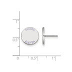 Sterling Silver Rhodium-plated LogoArt Sigma Kappa Sorority Text Color Enamel Post Earrings