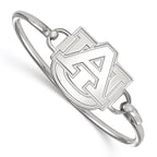 Sterling Silver Rh-plated LogoArt Auburn University Bangle