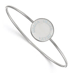 Sterling S. Rh-plated LogoArt Delta Delta Delta Enameled Slip-on Bangle