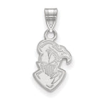 Sterling Silver Rhodium-plated LogoArt Furman University Paladin Small Pendant