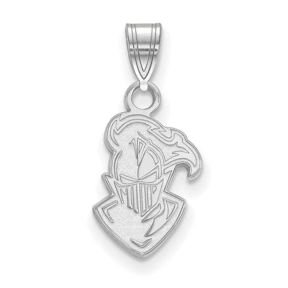 Sterling Silver Rhodium-plated LogoArt Furman University Paladin Small Pendant