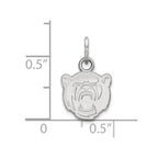 Sterling Silver Rhodium-plated LogoArt Baylor University Extra Small Pendant
