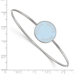 Sterling S. Rh-plated LogoArt Delta Delta Delta Enameled Slip-on Bangle