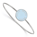 Sterling S. Rh-plated LogoArt Delta Delta Delta Enameled Slip-on Bangle