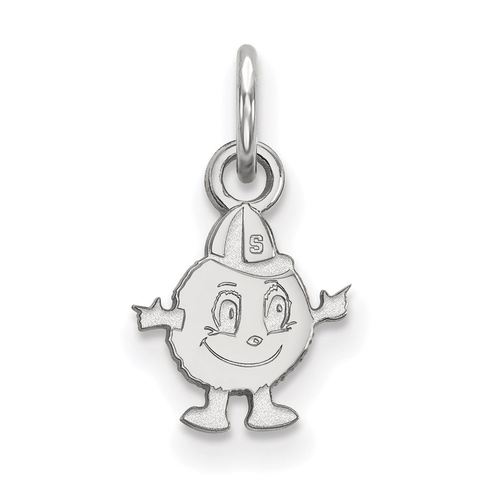 14k White Gold LogoArt Syracuse University Mascot Extra Small Pendant