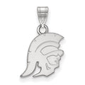 Sterling Silver Rhodium-plated University of Southern California Trojan Small Pendant