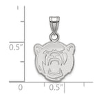 Sterling Silver Rhodium-plated LogoArt Baylor University Small Pendant