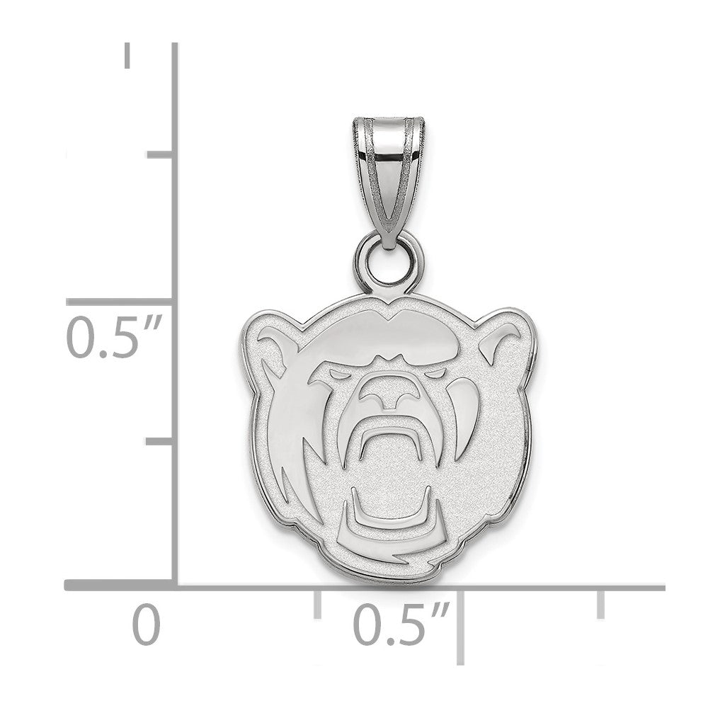 10k White Gold LogoArt Baylor University Small Pendant
