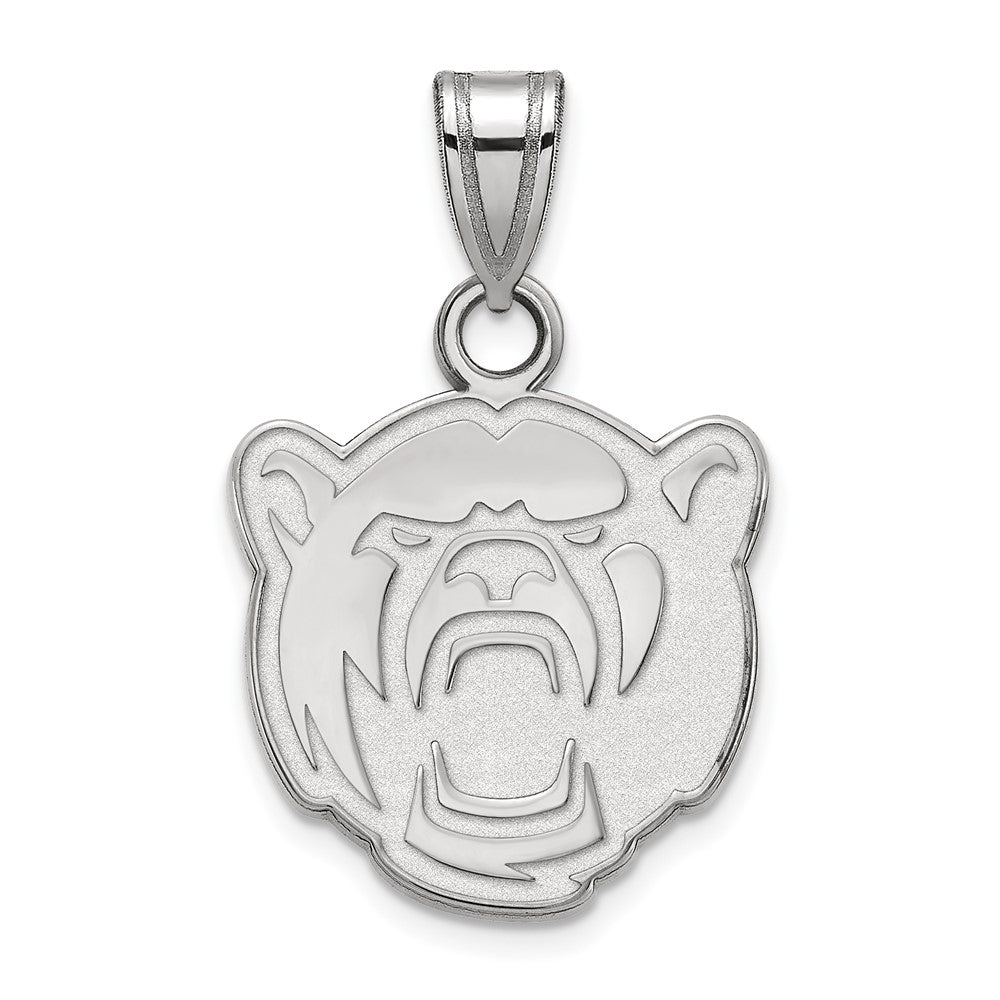 Sterling Silver Rhodium-plated LogoArt Baylor University Small Pendant