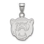 Sterling Silver Rhodium-plated LogoArt Baylor University Small Pendant
