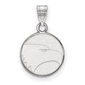 Sterling Silver Rhodium-plated LogoArt Georgia Southern University Eagle Small Pendant
