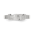 Sterling Silver Rhodium-plated LogoArt Louisiana State University L-S-U Toe Ring