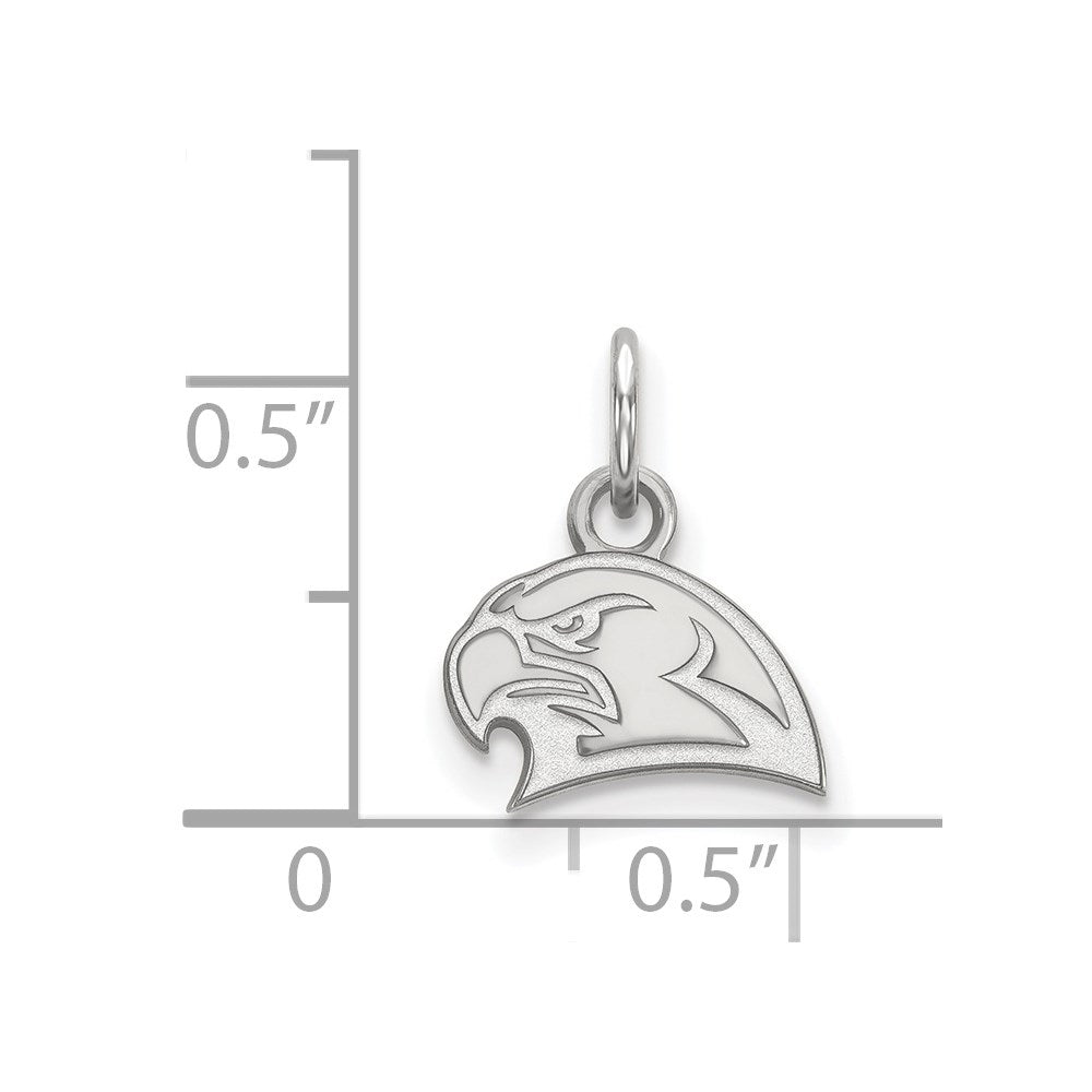 14k White Gold LogoArt Miami University Ohio Redhawk Extra Small Pendant