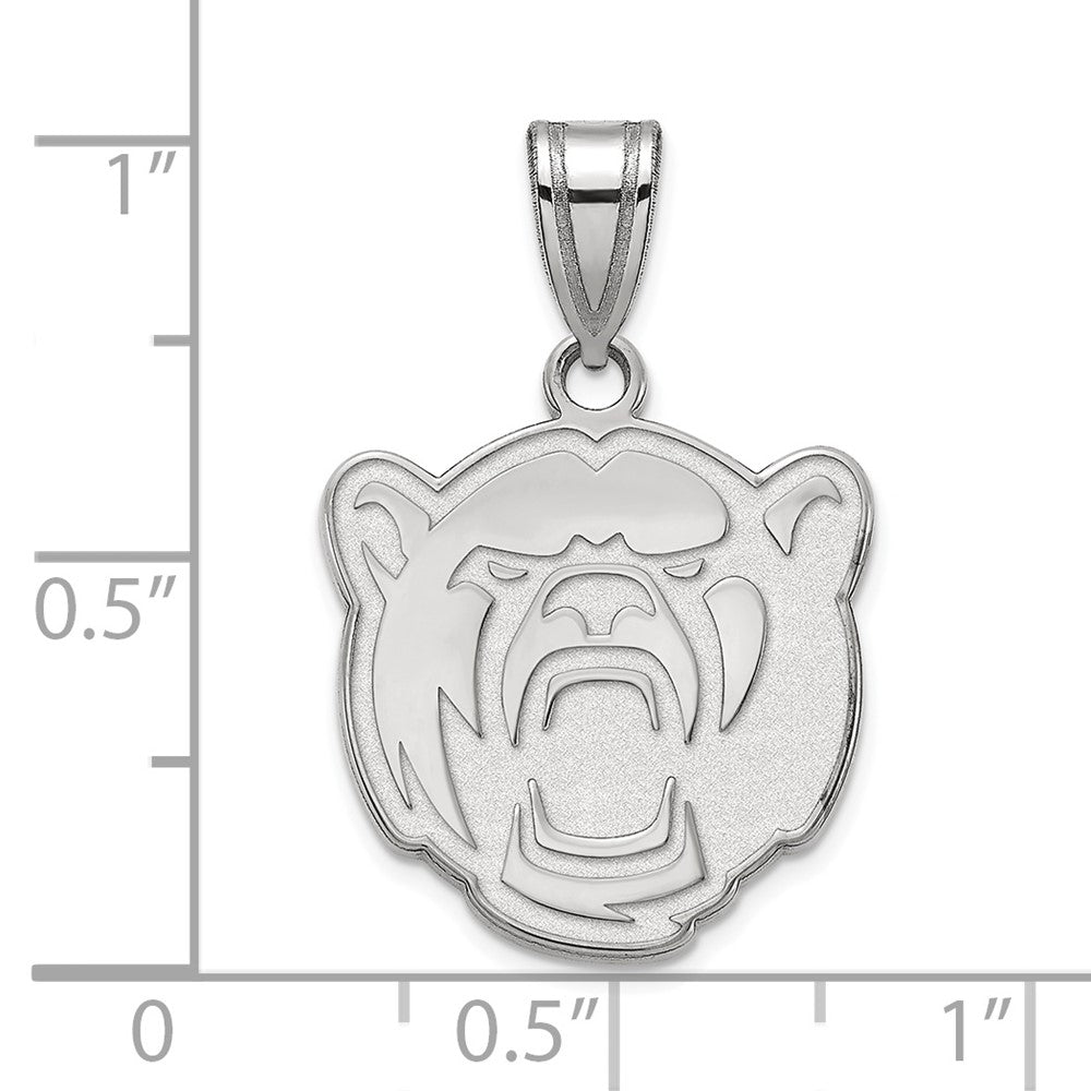 10k White Gold LogoArt Baylor University Medium Pendant