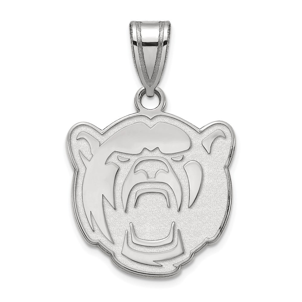 10k White Gold LogoArt Baylor University Medium Pendant