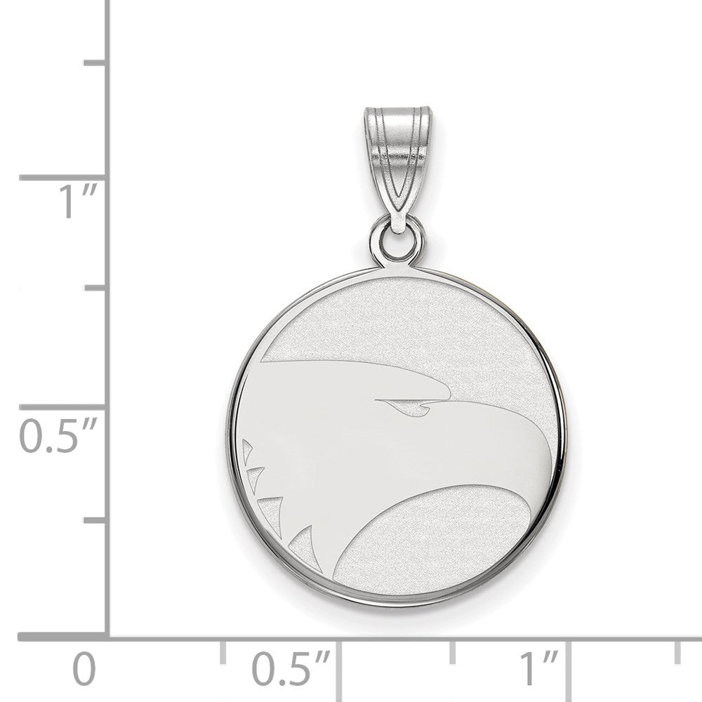 10k White Gold LogoArt Georgia Southern University Eagle Large Pendant