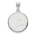 10k White Gold LogoArt Georgia Southern University Eagle Large Pendant