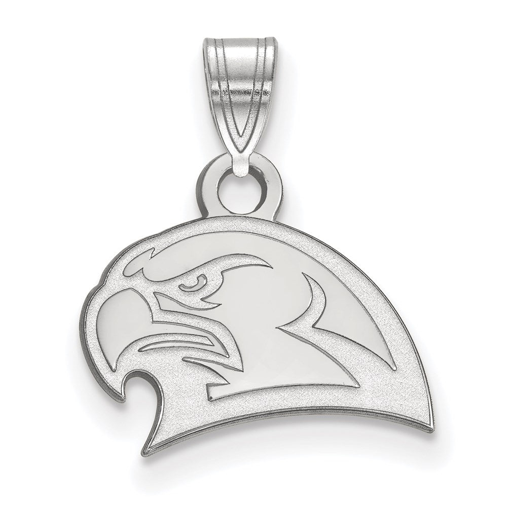 14k White Gold LogoArt Miami University Ohio Redhawk Small Pendant