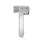Sterling Silver Rhodium-plated LogoArt Purdue University Letter P Toe Ring